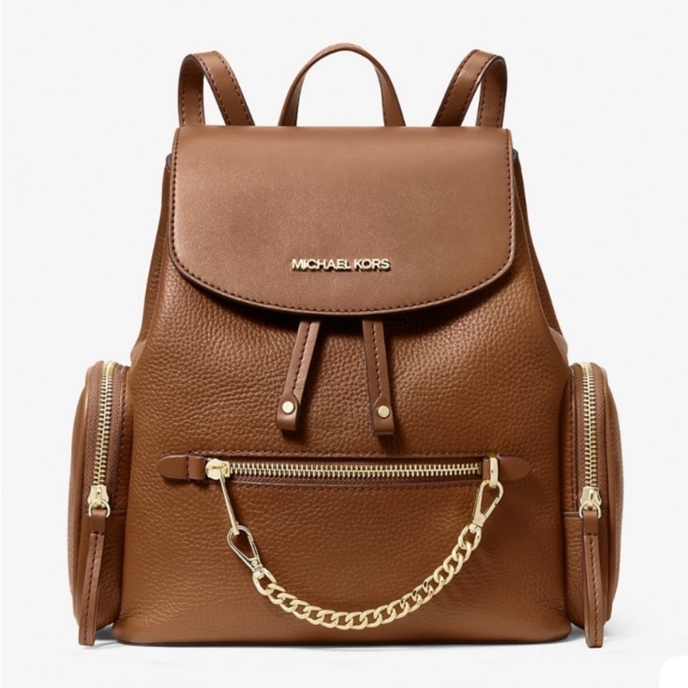 Michael Kors ‘luggage’ tan backpack style brand new handbag , never used